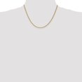 thumbnail image 2 of Auriga 14K Yellow Gold 2.25 mm Diamond-cut Rope Chain Necklace for Women 18", 2 of 6