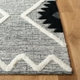 thumbnail image 3 of SAFAVIEH Vermont Yolonda Geometric Area Rug, Black/Ivory, 6' x 6' Square, 3 of 8