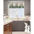 thumbnail image 5 of Spring Easter Valance Curtain for Window,Cartoon Bunny Hunter Green Truck Rod Pocket Kitchen Valances Short Curtain Panel Retro Cotton Linen Windows Treatment Drapes for Bedroom/Living Room/Cafe, 5 of 6