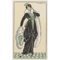 thumbnail image 2 of H. Robert Dammy 10x14 Gold Ornate Wood Frame and Double Matted Museum Art Print Titled - Dress of Apres-Mid (1913), 2 of 4