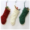 thumbnail image 3 of Xihbxyly Calcetines Navideños Tejidos, Bolsa de Regalo para Dulces Festivos, Adorno Reutilizable para Árbol, Regalo de Inauguración de La Casa, Decoración para Fiestas Navideñas, Tamaño de 37 Cm, Paq, 3 of 6