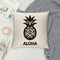 thumbnail image 2 of Leisuo  Throw Pillow Cover Aloha Tropical Fruit Hawaii Healthy Organic Doodle Vitamin Ananas Food Pillow Case Decorative Men Women Boy Girl Room Cushion Cover for Home Couch, 2 of 5