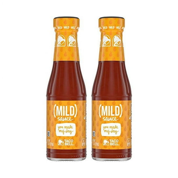 Taco Bell MILD Sauce, 7.5 oz Bottle - 2 packs
