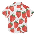 thumbnail image 2 of Dailycode Small Short Sleeve Button Down Shirts Strawberry Hand Drawn Casual Shirt 3-10 Years, 2 of 9