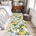 thumbnail image 3 of Lemon Bird Runner Rugs 2x6 ft Fruit Leaves Branch Vintage Watercolor Washable Hallway Rugs Non-Slip Floor Mats Absorbent Carpet Bedside Runners for Bedroom Kitchen Bathroom Laundry Room, 3 of 9