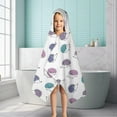 thumbnail image 6 of Cute Hedgehog Hooded Bath Towel，50"x30" for Ages 3 To 12 Kids, Quick Dry Lightweight Soft Microfiber Hood Beach Towel Cover Up for Kids, 6 of 7