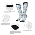 thumbnail image 6 of Balery Cute Chameleons On Blue Fun Novelty Socks Men'S Women'S Crew Socks Funny Crazy Novelty Socks Quirky And Cool Socks, 6 of 9