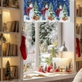thumbnail image 3 of Valances for Windows Red Christmas Snowman Leaf Rod Pocket Cafe Window Treatments Valance Curtains for Kitchen Bathroom Laundry Basement Windows 42"x12", 3 of 7