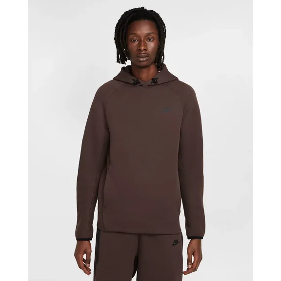 Nike Sportswear Tech Fleece Men's Pullover Hoodie (FB8016-237, Baroque Brown/Black) Size Small