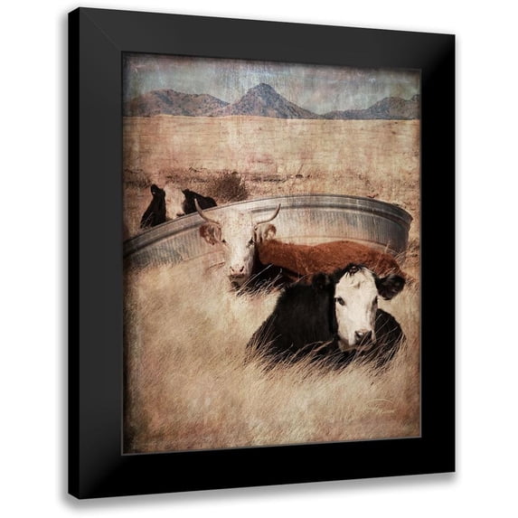 Murdock, Ramona 15x18 Black Modern Framed Museum Art Print Titled - Watering Hole