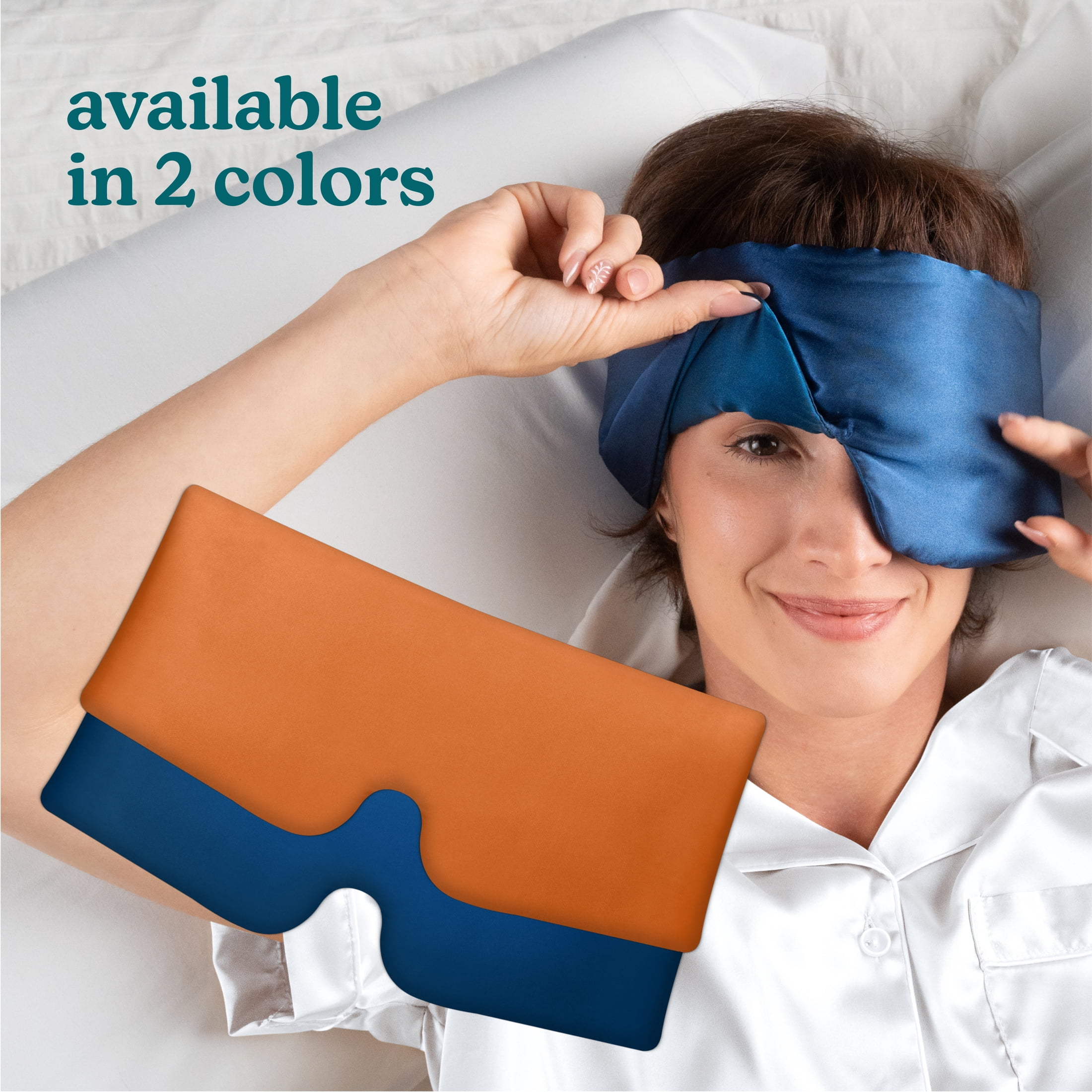 Homedics 100% Silk Sleep Mask, Blue