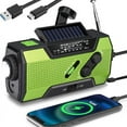 thumbnail image 3 of Radio Meteorológica de Emergencia con Manivela, Portátil, Carga Solar, Linterna LED AM/FM/, Alerta SOS de 2000 MAh, 3 of 5
