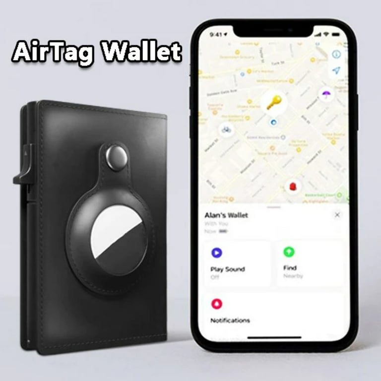 WALNEW AirTag Wallet Holder 4 Pack - Ultra Slim 0.1", Credit Card Size, 4 Colors