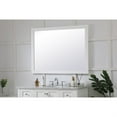 thumbnail image 3 of Aqua rectangle vanity mirror 48 inch in White, 3 of 5