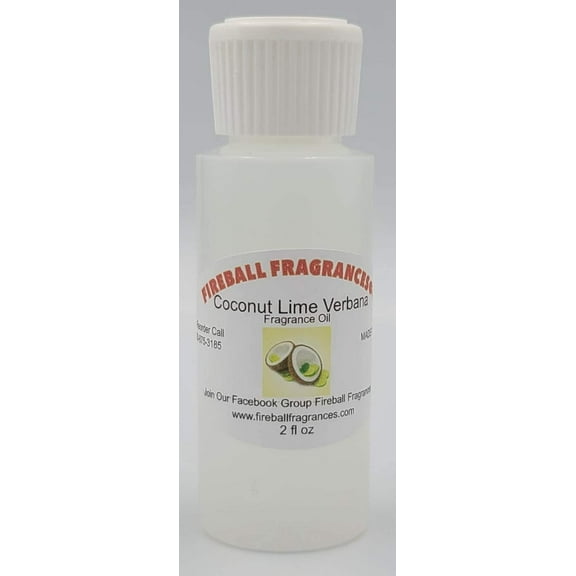 Coconut Lime Verbana Scented Oil by Fireball Fragrances- 2 Oz Bottle