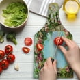 thumbnail image 3 of Art Cutting Board, Old Antique Arch Covered by Rose Petals Branches Romantic Italian Panorama Sea Print, Tempered Glass Cutting and Serving Board, Wine Bottle Shape, Multicolor, by Ambesonne, 3 of 5