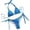 Blue, variant on VerPetridure Bikini Set Women Women's Fashion Soild Bikini Set Swimsuit Two Piece Filled Soild Swimwear Beachwear