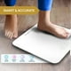 thumbnail image 5 of Báscula de baño inteligente INEVIFIT, báscula digital de baño con Bluetooth de alta precisión, mide el peso y el IMC con precisión para un número ilimitado de usuarios (S-Blanco), 5 of 5