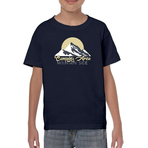Camping Mountain Side T-Shirt Juniors -Image by Shutterstock, x-Large