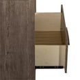 thumbnail image 4 of Pemberly Row Contemporary Woods Bedside Chest with Charging Station in Brown, 4 of 11