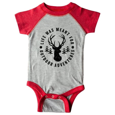 

Inktastic Life was Meant For Outdoor Adventures with Deer Gift Baby Boy or Baby Girl Bodysuit