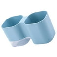 thumbnail image 3 of Pen Holder Detachable Desktop Brush Storage Box Plastic Decoration Flower Pot for Home Office  Light Blue, 3 of 10