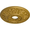 thumbnail image 3 of Ekena Millwork 18"OD x 3 1/2"ID x 1"P Valletta Ceiling Medallion (Fits Canopies up to 3 1/2"), Hand-Painted Pharaohs Gold, 3 of 6