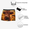 thumbnail image 3 of Yiaed Vintage Sunflower Cow A Print Men's Soft Cotton Boxer Shorts Breathable Boxers Underwear Moisture-Wicking Underwear Stretch Boxer Briefs for Man-XX-Large, 3 of 5