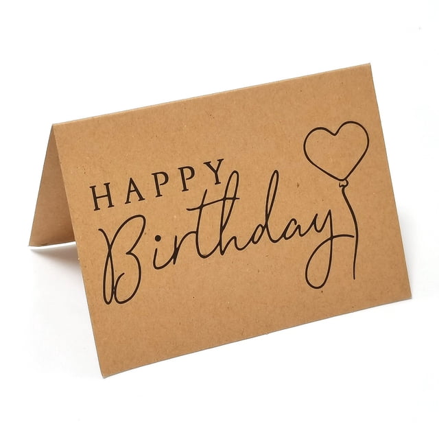 10 Pack Kraft Thank You Cards with Envelopes Bulk Set, Blank Inside, Rustic Design (Brown, 3.5 x 5 In)