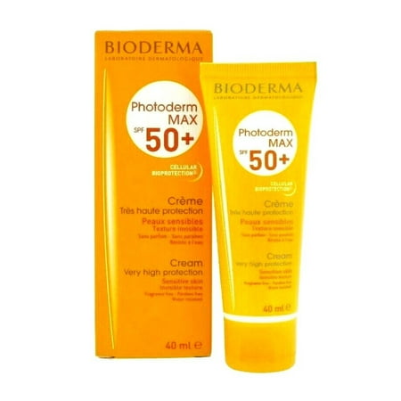 Bioderma Photoderm Max SPF 50+ Colorless Clear Sensitive Skin Sun Protection Cream 40ml 1.33