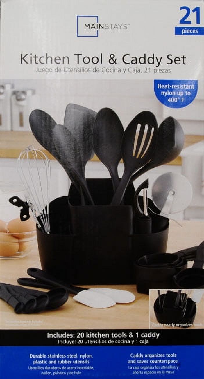 Mainstays 21-Piece Kitchen Utensils Set