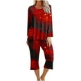 thumbnail image 2 of Ensembles Assortis pour Femmes, Imprimé d'Halloween, Col Rond, Manches Longues, Ensemble de Pyjamas Confortables pour la Maison, Ensemble de Sport, Ensembles Assortis pour Femmes en Liquidation, 2 of 5