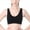 Black, variant on Women Plus Size Seamless Bra 3-pack Breathable Everyday Comfortable Mesh Yoga Sports Bra Wireless with Pads
