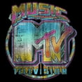 thumbnail image 2 of Men's MTV Faded Music Logo Graphic Tee Black 1X Big Tall, 2 of 3