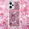 thumbnail image 4 of for Xiaomi Poco F5 5G Clear Case with Crossbody Lanyard, Glitter Sparkly Bling Quicksand with Detachable Adjustable Shoulder Neck Strap Cover Cases for Xiaomi Poco F5 5G QKG Rose Gold, 4 of 14