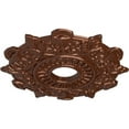 thumbnail image 3 of Ekena Millwork 17 1/2"OD x 4"ID x 1"P Preston Ceiling Medallion (Fits Canopies up to 4"), Hand-Painted Copper Penny, 3 of 5