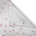 thumbnail image 5 of Ambesonne Spring Grommet Curtain, Pattern with Flowers, 50" x 84", Magenta Fuchsia White, 5 of 6