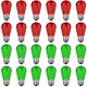 thumbnail image 1 of Bombillas navideñas VISTERLITE S14, rojo y verde, 1 W, 24 unidades, 1 of 7