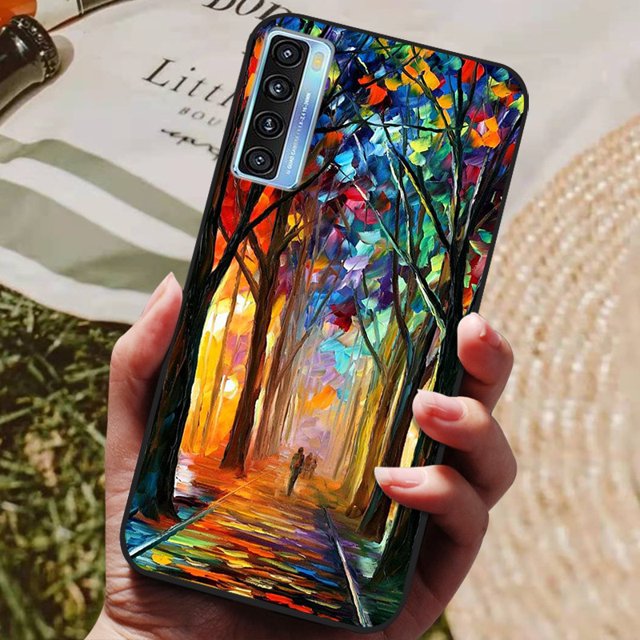 For TCL 20 5G / 20S / 20L Plus Phone Cases Soft TPU Cover for TCL 20L Plus Cute Fashion Cartoon Painted Shell Bag for TCL 20 5G 44 For TCL 20L Plus