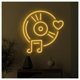 thumbnail image 1 of Letrero De Neón LED Con Diseño Disco Música, Vinilo Para Pared, Corazón Musical, Luz Para Habitación, Escaparate, Entrada Comercial 50cm, 1 of 2