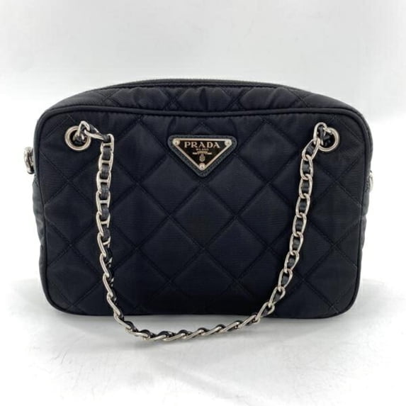 Pre-Owned PRADA handbag/shoulder bag, black.