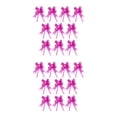 thumbnail image 3 of Bewildely 10 piezas de decoración de tirador de lazo embalaje festivo impreso flor tirada a mano boda Navidad vacaciones aniversario accesorio rosa/rosa roja 2piezas, 3 of 6