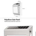 thumbnail image 3 of Lámpara solar para placa de puerta LED de acero inoxidable impermeable para exteriores con energía solar Leyfeng Lámpara de pared, 3 of 7