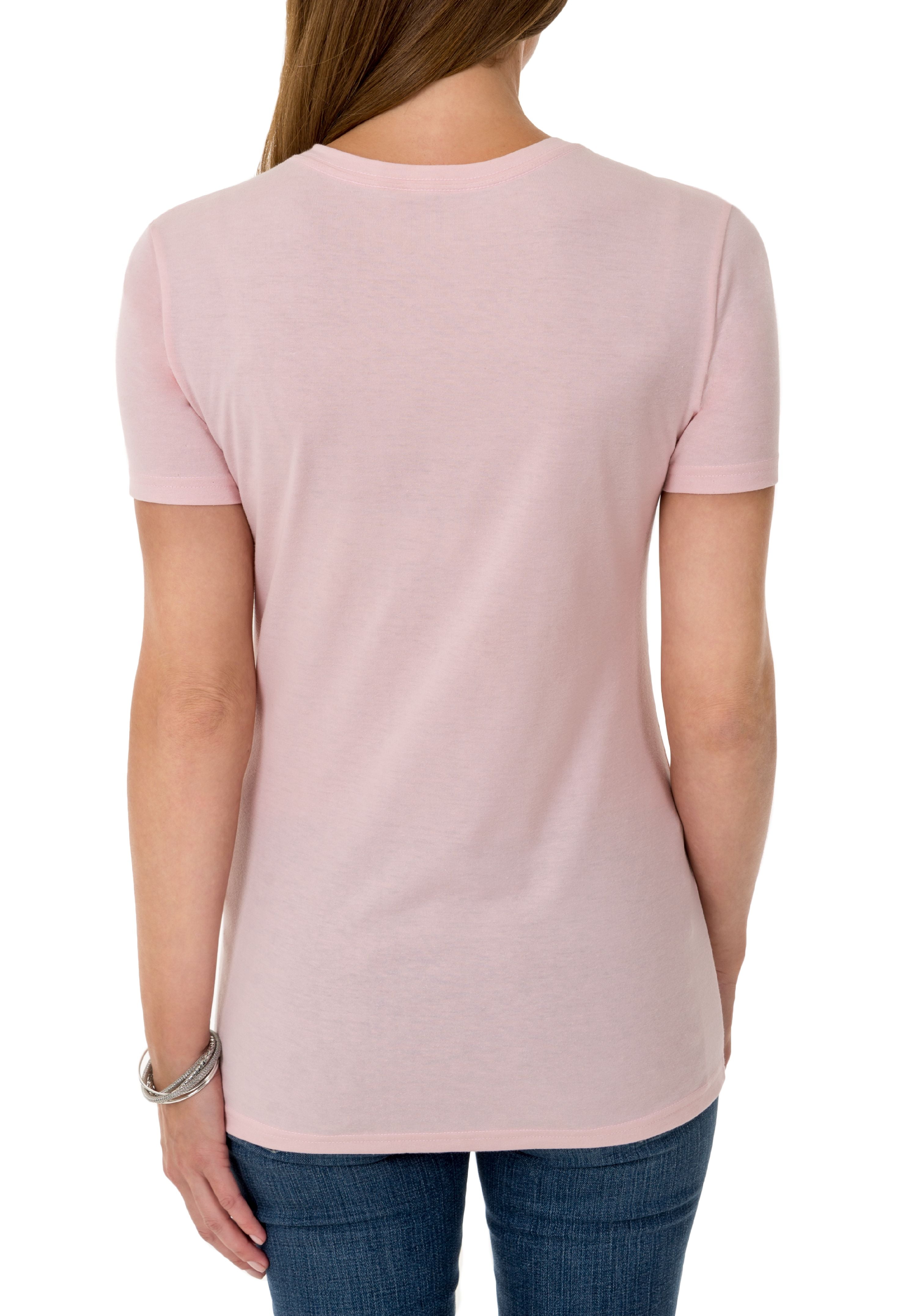 Time and Tru Women's Essential Short Sleeve V-Neck T-Shirt