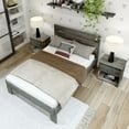 thumbnail image 3 of Plank+Beam Farmhouse Full Size Bed Frame with Plank Headboard, Solid Wood Platform Bed, 3 of 6
