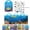 T6-D, variant on Busy Book for Toddlers 1-3 Reusable Jelly Sticker Books Travel Toys Stickers for Toddlers 2-4 Years Toddler Books Stickers for Kids,A
