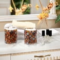 thumbnail image 4 of Yayeee 2 Pack Qtip Holder Bathroom Cotton Swab Canister with Lid Clear Dispenser Set, Colorful Flowers, 4 of 6