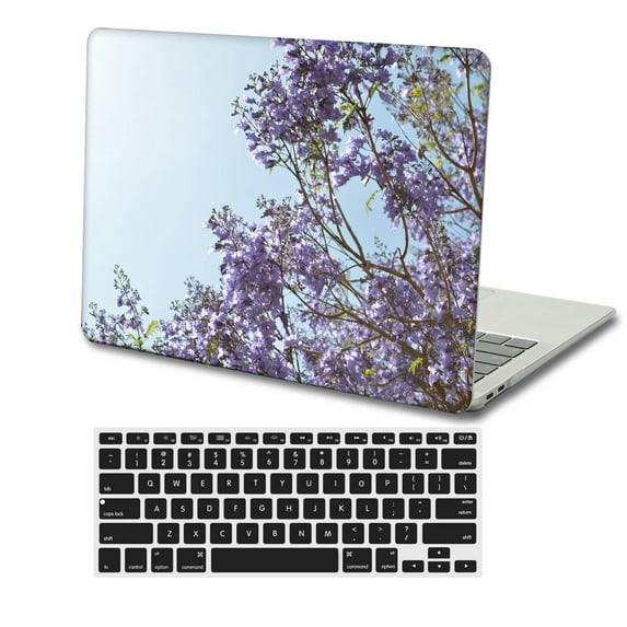 KSK KAISHEK Hard Protective Shell Case Cover for 2023 2022 2021 Rel. MacBook Pro 14 inchs with Touch ID Type C + Black Keyboard Cover Model: A2779 A2442 Flower 0451