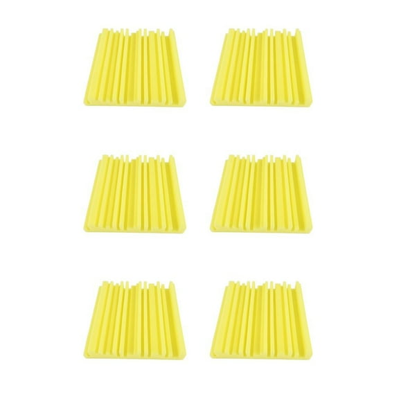Advancent 6 piezas de azulejo insonorizado almohadilla montada en la pared en interiores Panel de absorción acústica de Color sólido accesorio Decoración del hogar Amarillo Advancent HA064939-03