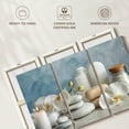 thumbnail image 6 of Elephant Stock White Spa Essentials Wall Art - Horizontal Multi Panel Canvas - Lobby Wall Decor - Wellness Multi Panel - White And Beige Decor - 50" x 32", 6 of 8